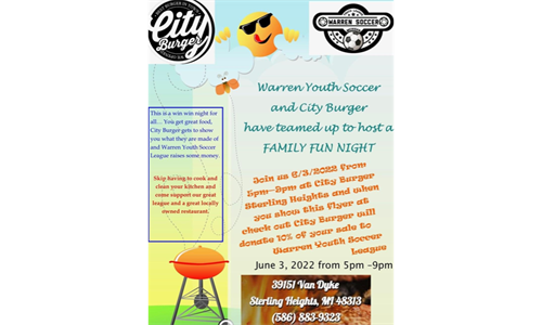 City Burger and WYSL Family Fun Night